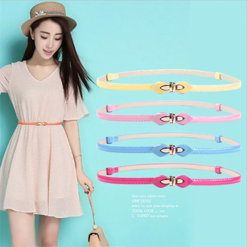 

Elegant faux leather black belt with gold metal buckle Waist belt for women Vintage Twisted belt for dress 5 pcs