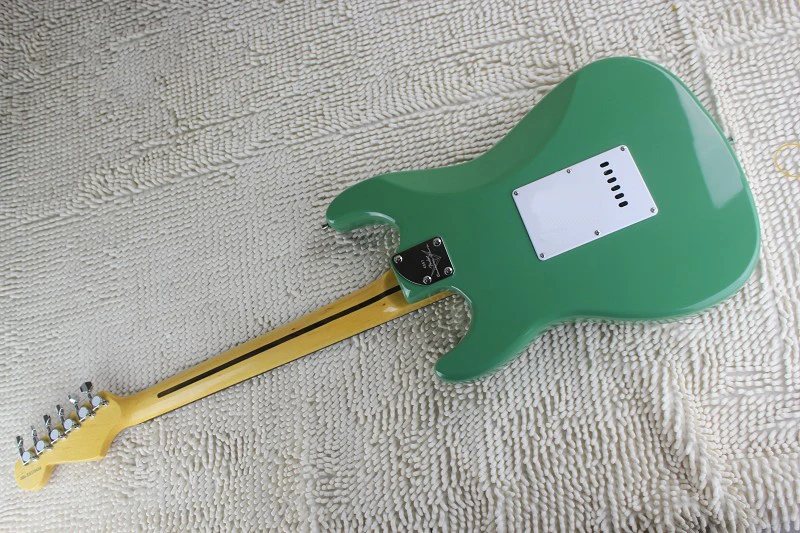 Заводская цена оптовая продажа на заказ тело художника Подпись SSS Stratocaster Зеленый