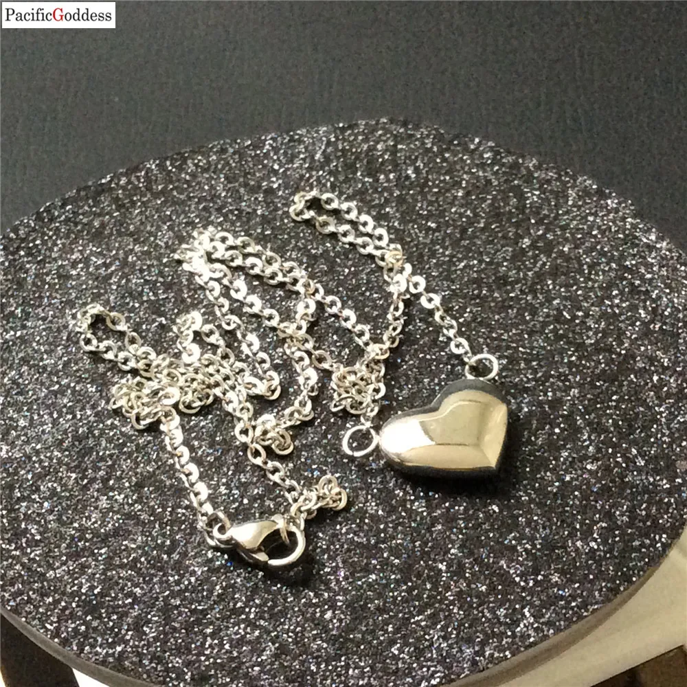 fashion stainless steel big heart pendant cute Necklace For girl | Украшения и аксессуары