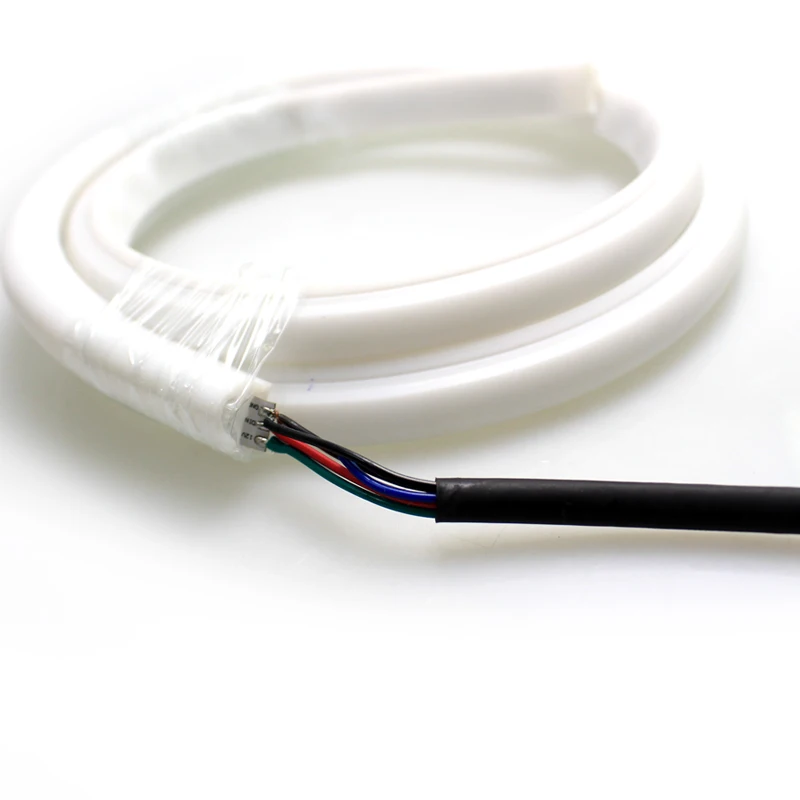 Светодиодная Радужная лента в белый корпус 12 пост. Тока WS2811 10 IC 30 светодиодов RGB