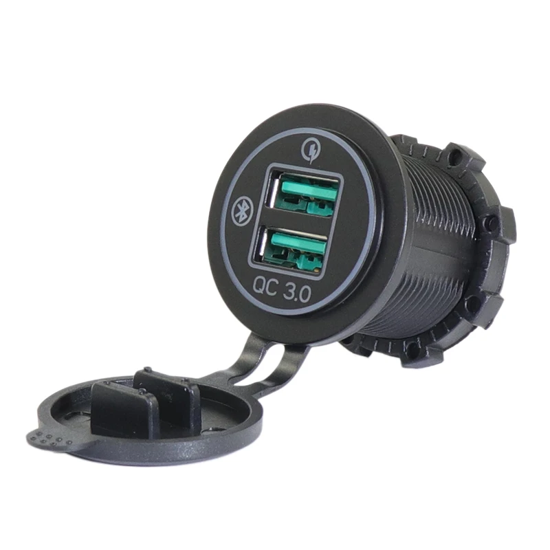 Быстрый QC 3 0 12 в 18 Вт двойной USB вольтметр GPS зарядное устройство положение для