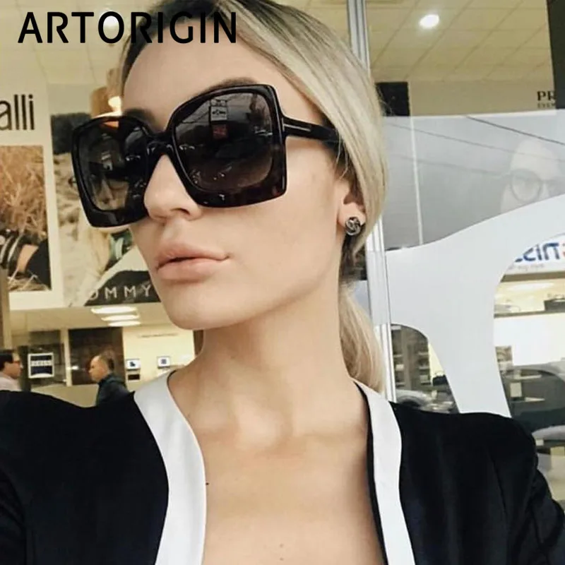 2019 женские крупные солнцезащитные очки T большие Uv400 квадратный женский защитные