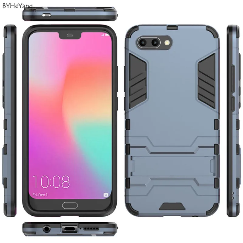 BYHeYang Гибридный чехол для Huawei Honor 10 с роботом броня тонкая подставка жесткая