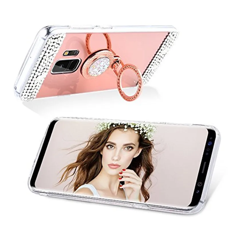 J4 J6 J8 2018 роскошный блестящий зеркальный чехол для телефона Samsung Galaxy NOTE 10 pro 9 8 S8 S9 PLUS