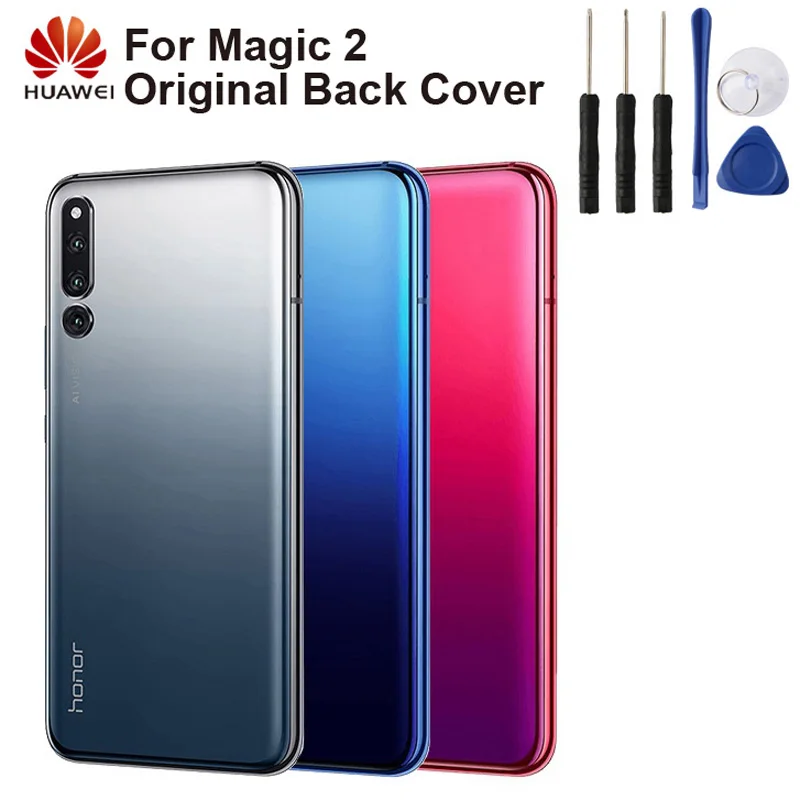 Huawei Батарея Стекло Задняя панель для huawei Honor Magic2 Honor Magic 2 дверь задняя крышка защитный чехол для телефона