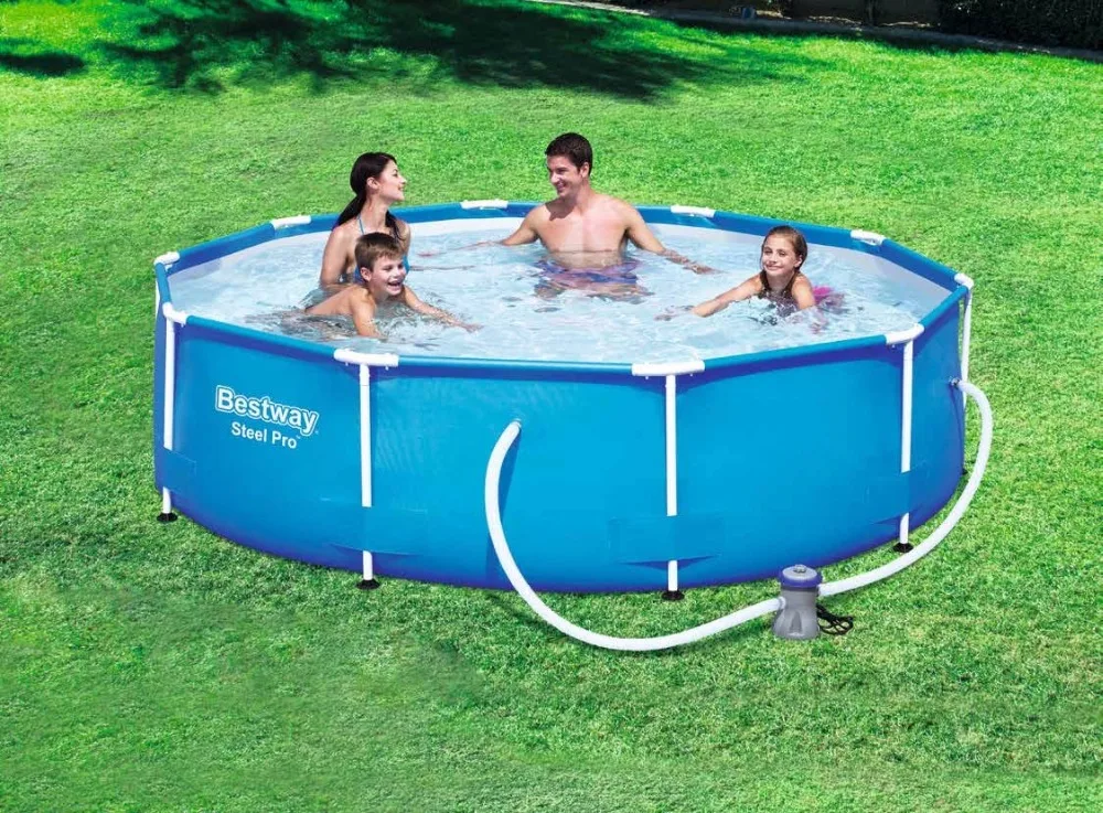 56416 Bestway 366*76 см рама для бассейна с фильтром (220 В)/12 &quot* 30&quot Открытый над землей
