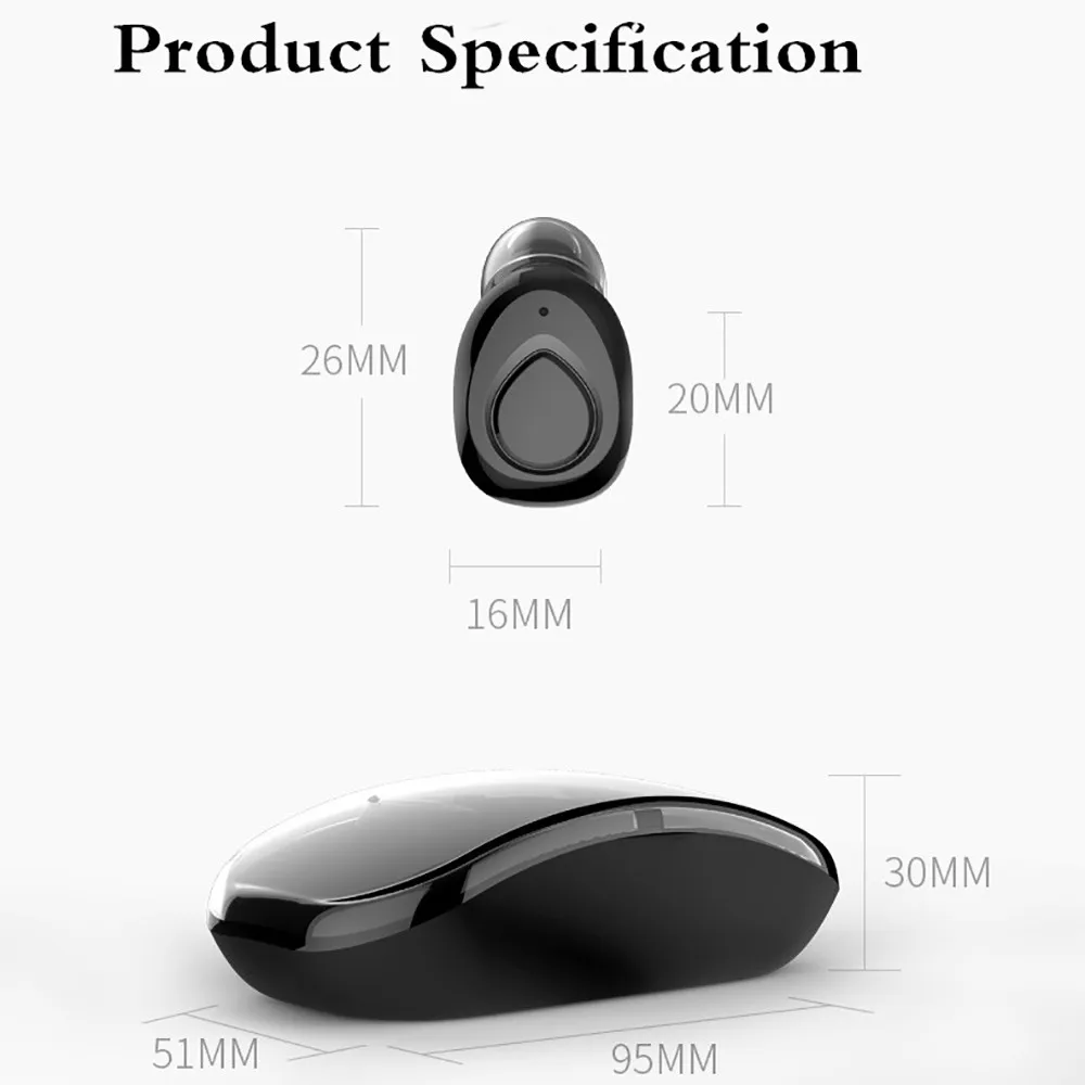 Беспроводные наушники вкладыши VOBERRY Small X18S Twins Bluetooth с зарядным боксом мини стерео