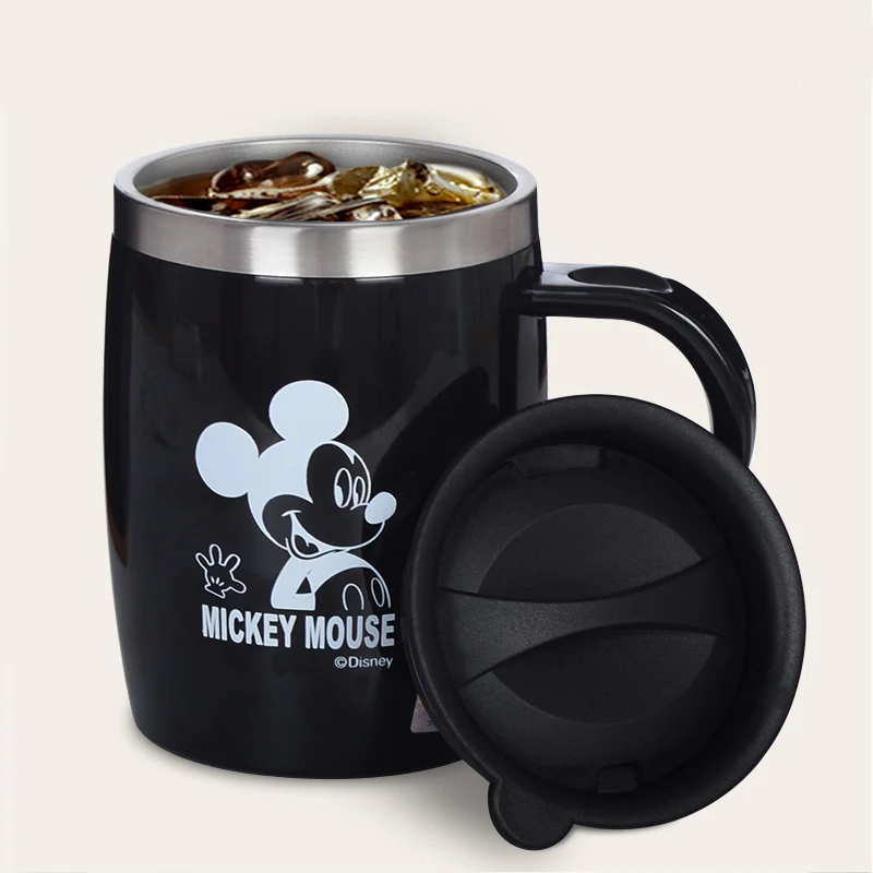 5 цветов 420 мл розовая кружка с Микки и Минни Маус из нержавеющей стали модная для