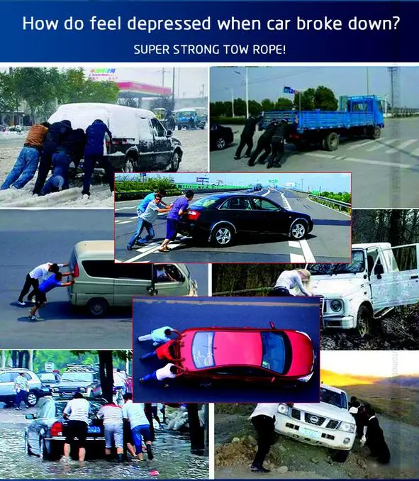 Высокое качество! Горячая Распродажа 5 м 8 тонн буксировочный трос ремень с