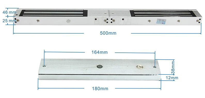 12 В двойной электронный замок Электрический магнитный дверной 280 кг 600lbs