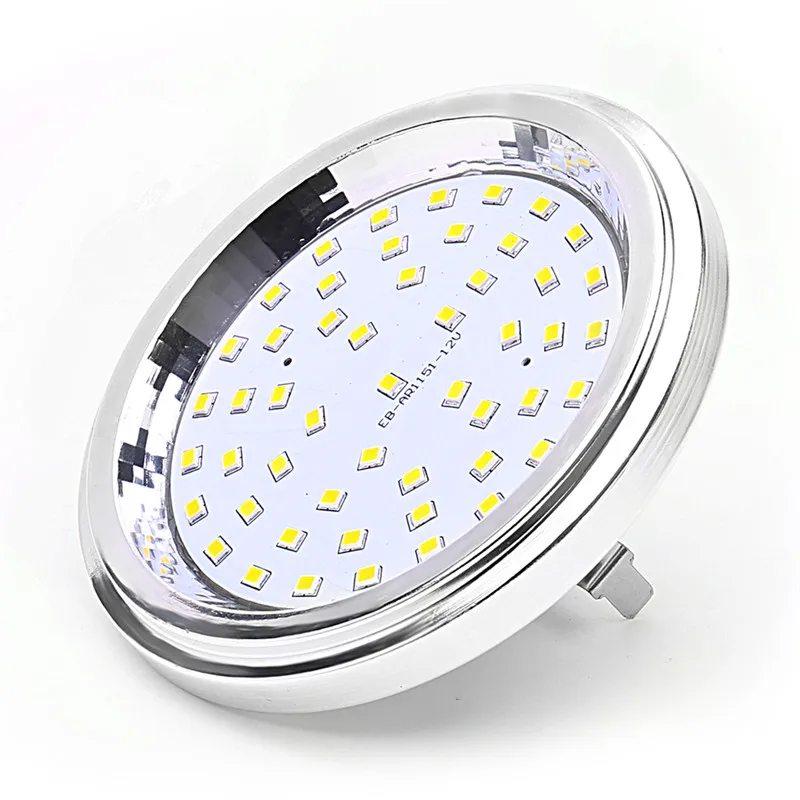 AR111 светодиодный 12V 7W G53 светильник лампочка SMD2835 эквивалентно 60 Вт галогенная AR111 лампа 120 градусов для дома светильник ing 4 шт./лот