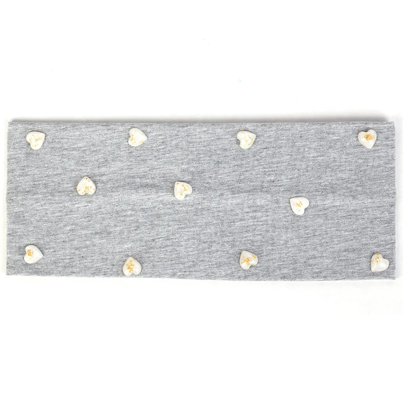 Light Gray Geebro Женская повязка на голову из хлопка, Золотая фольга, модная женская повязка на голову, эластичная повязка на голову, обертывание s, аксессуары, плоская повязка на голову для йоги DZ775 - Цвет: Light Gray