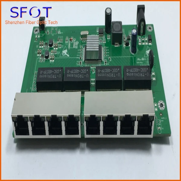 8 портов 10/100/1000M обратное poe Питание smart switch с управлением через сеть Vlan|reverse poe|poe