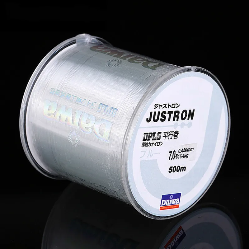 Сверхпрочная нейлоновая леска Daiwa Justron 500 м 2 фунта 40 фунтов 7 цветов японская