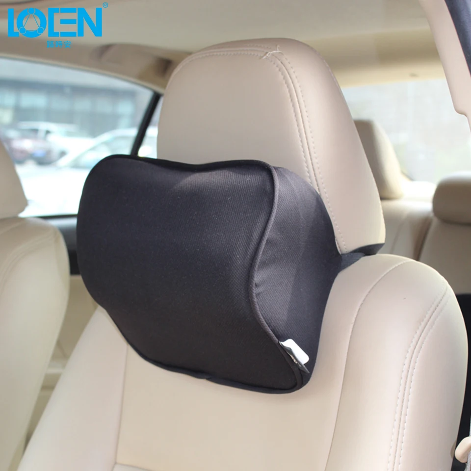 

1PCS Black Bamboo Charcoal Memory Cotton Car Neck Pillow Soft Comfortable Headrest Pillow Universal Car Driver Neck Rest Support