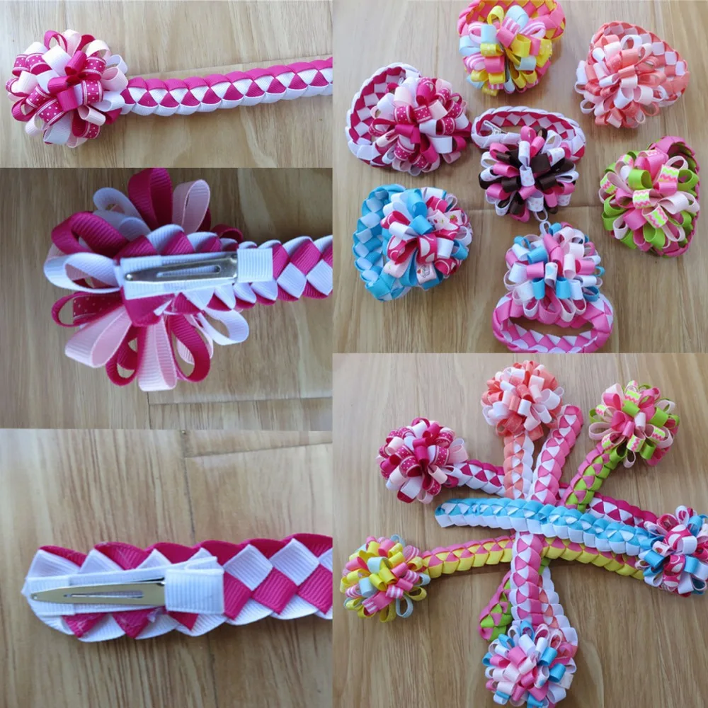 12 шт. благословение хорошая девочка оплетка затяжки лента 2 5 дюйма заколка для