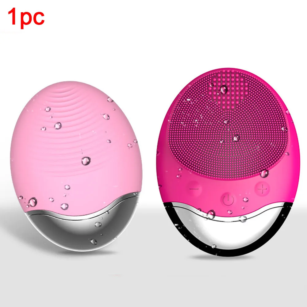 Bamboo Charcoal Cleanser Makeup Massage Deep Cleaning Facial Cleansing Brush Silicone Adjustable Mini Safe Skin Care Electric | Красота и