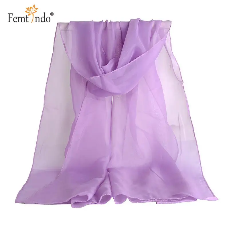 Модные шифоновые шелковые мягкие солнцезащитный крем шарфы банданы Foulards Femme Gasa