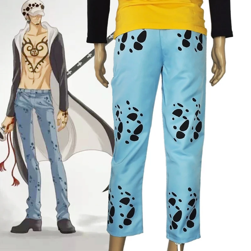 Аниме ONE PIECE Trafalgar Law Косплей костюмы хлопковые брюки повседневные европейский