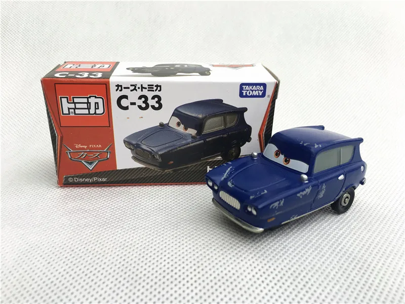 Tomy Tomica disney Pixar тачки Sheriff/King/Flo/Sally/Chick Hicks/Mater/Doc Hudson металлическая литая игрушеигрушечная машина новая в коробке - Цвет: C33