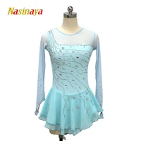 figure skating dress costume customized competition ice skating skirt for girl women kids 16 colors