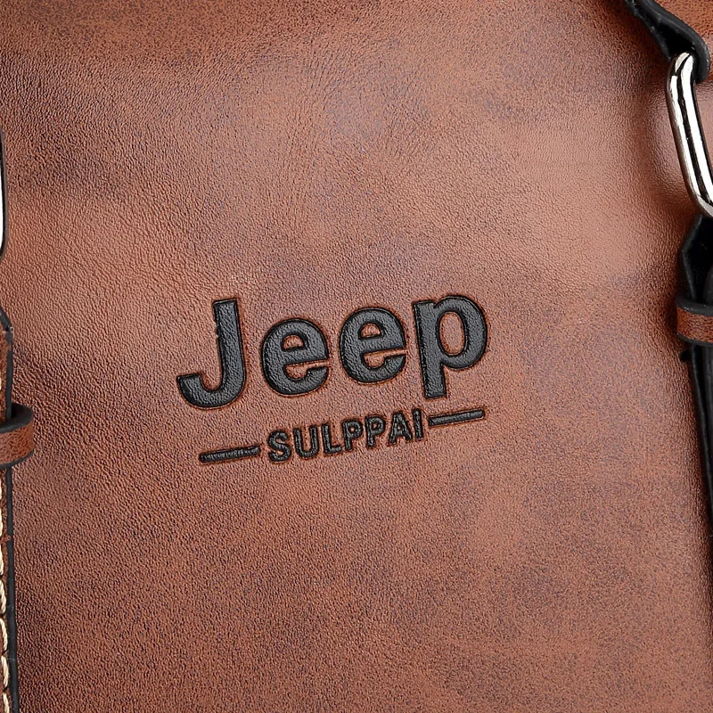 JEEP мужской портфель Портативный PU мягкий кожаный повседневный модный ноутбук
