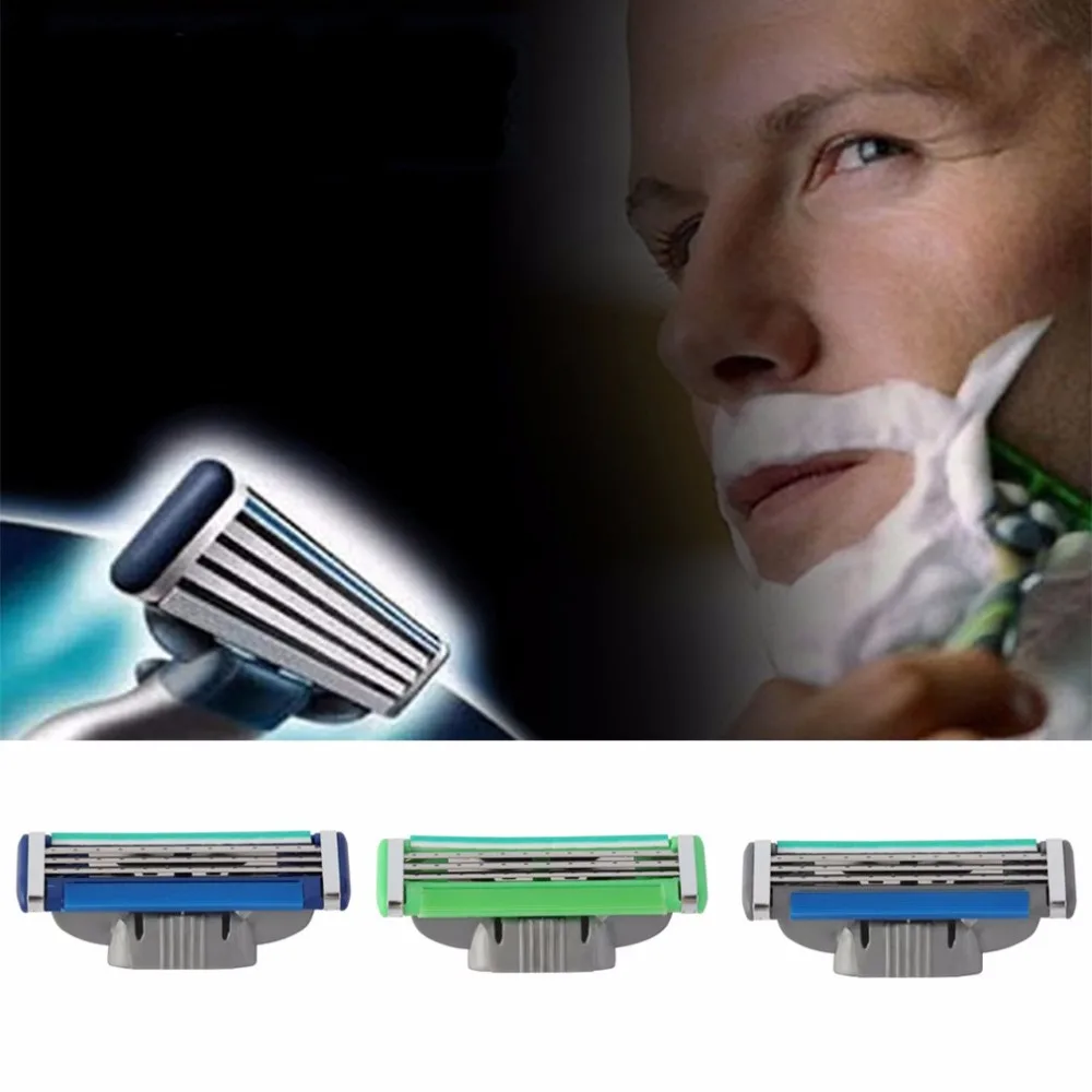 

10pcs/lot Men's Razor Blades Safety Man Shaver Blade New Shaving Blade For Men Face Shaving Razor Standard 3-layer Blades