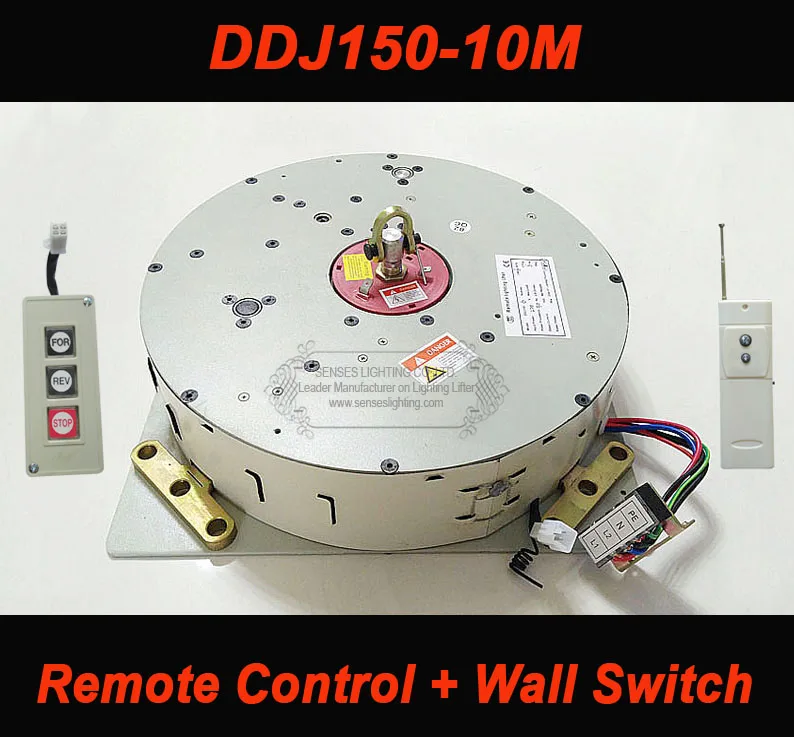 150 кг 10 м провод управления + пульт дистанционного Лебедка для люстры