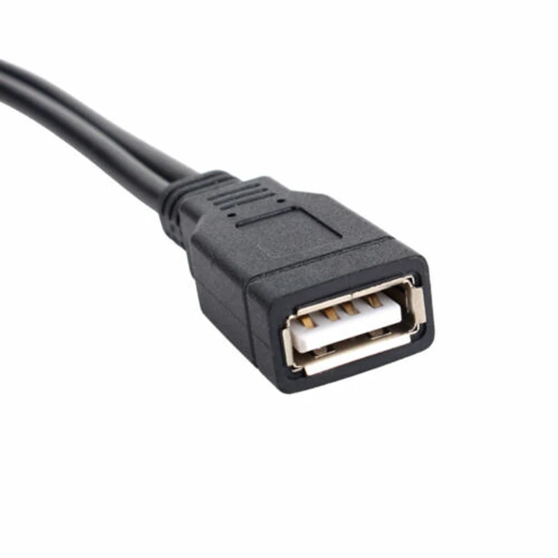 USB 2 0 двойной сплиттер кабель 1 Женский до мужской удлинитель питания Y