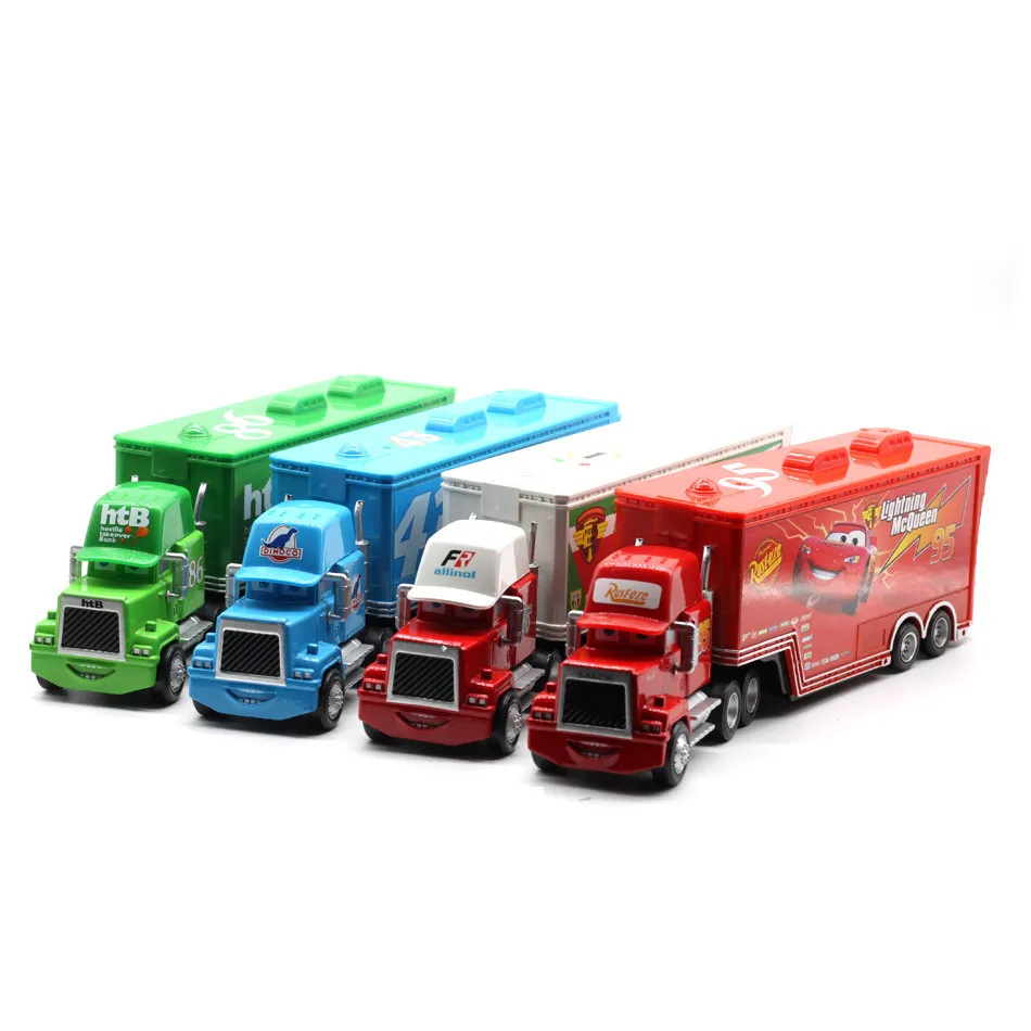 

Disney Pixar Cars 4 Styles Mack Truck Mcqueen Uncle Diecast Metal Alloy And Plastic Modle Educational Toys Gifts For Children
