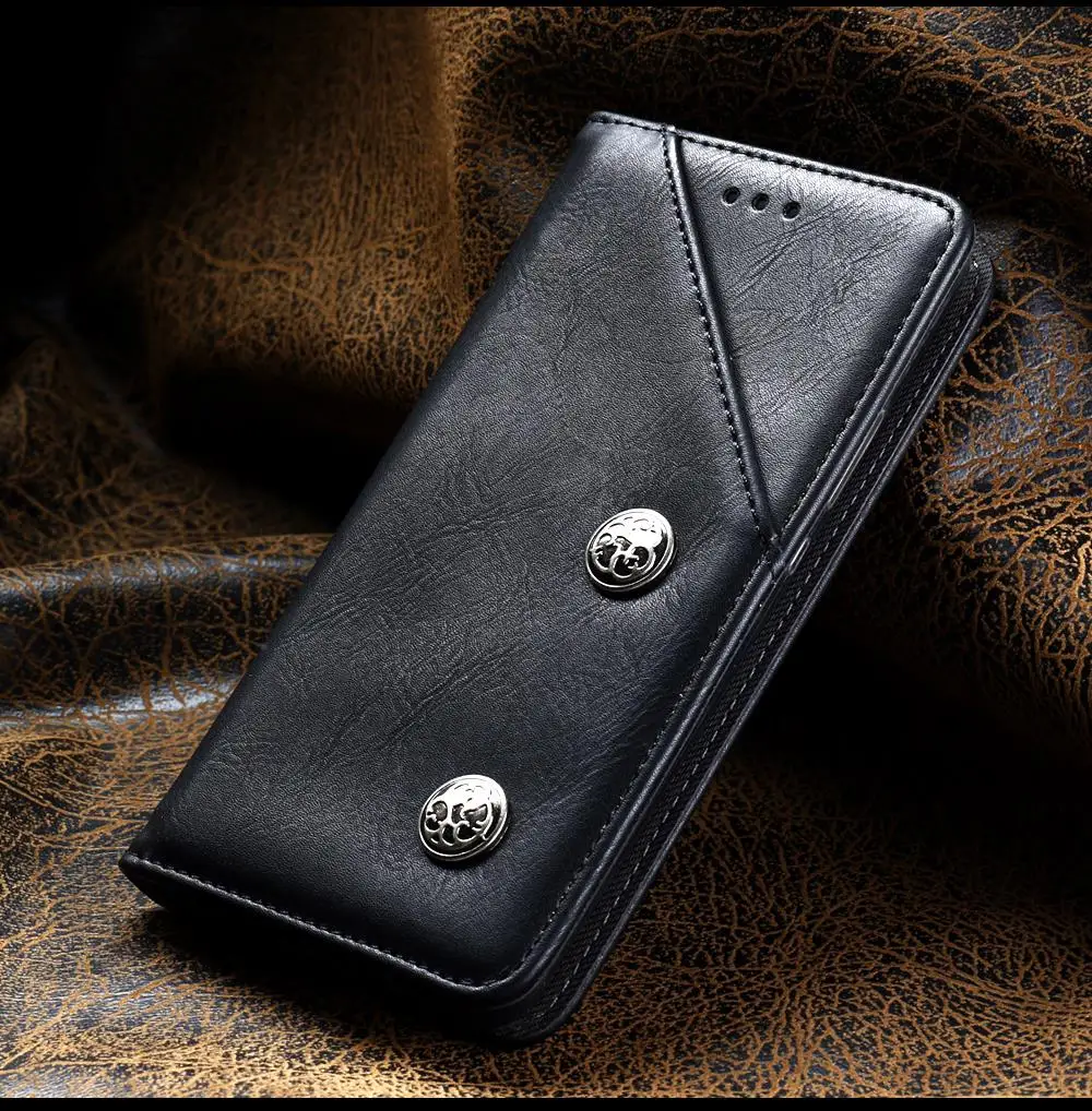 TAOYUNXI Cases For Oukitel K6000 Plus Case Leather Retro Flip Wallet Multifunction Magnetic Covers Bags Shell Skin Hood Housings