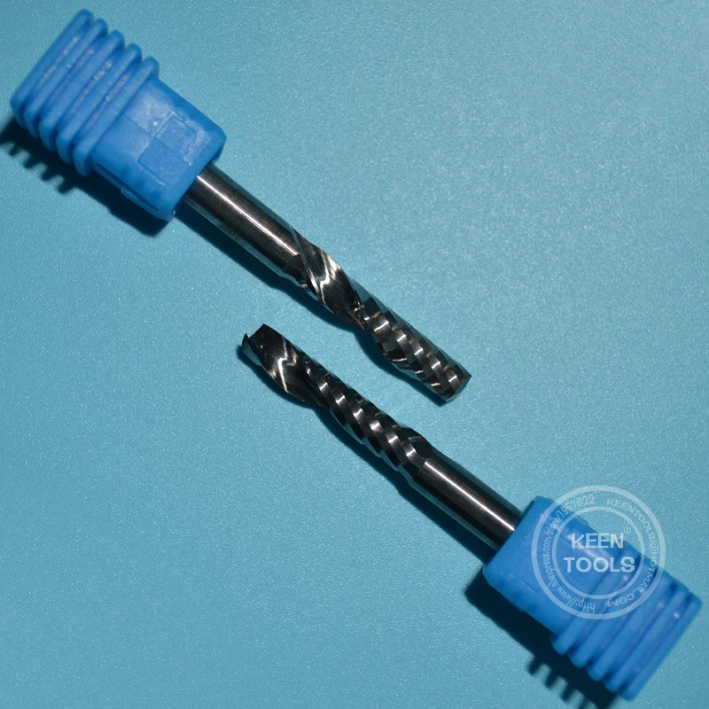 Satin Al EM5.22mm Tek Flüt Alüminyum Freze Kesicisi/CNC Freze Kesicisi Freze Uçları/bir Flüt Spiral Bit