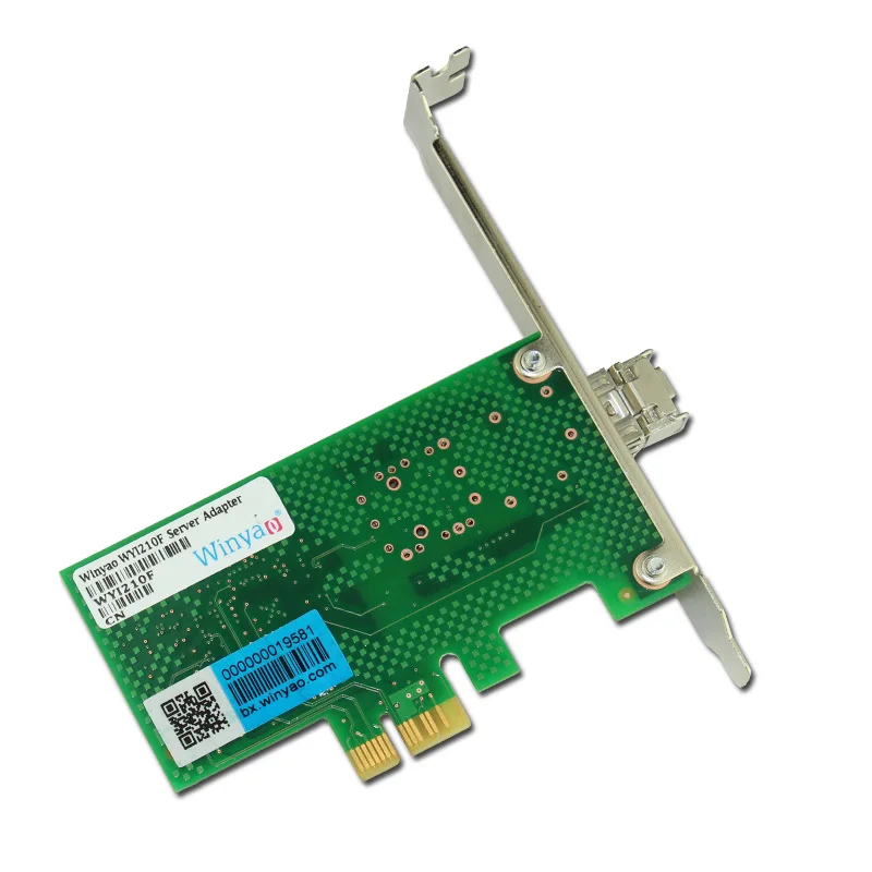 Winyao WYI210F PCI Express X1 1000 Мбит/с SFP LC (850nm) гигабитный Ethernet Lan волоконно Серверная сетевая