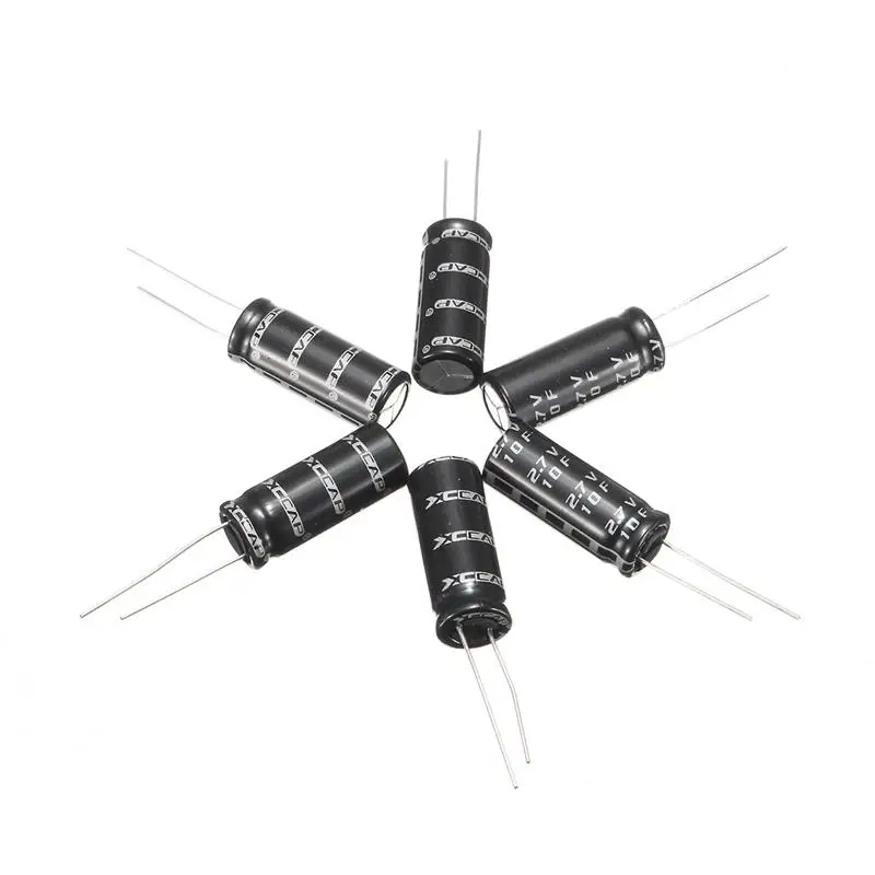 Новое поступление 1 шт черный фарад конденсатор 2,7 V 10F 10 мм Диаметр 26 мм длина супер конденсатор 26 мм DIY в продаже
