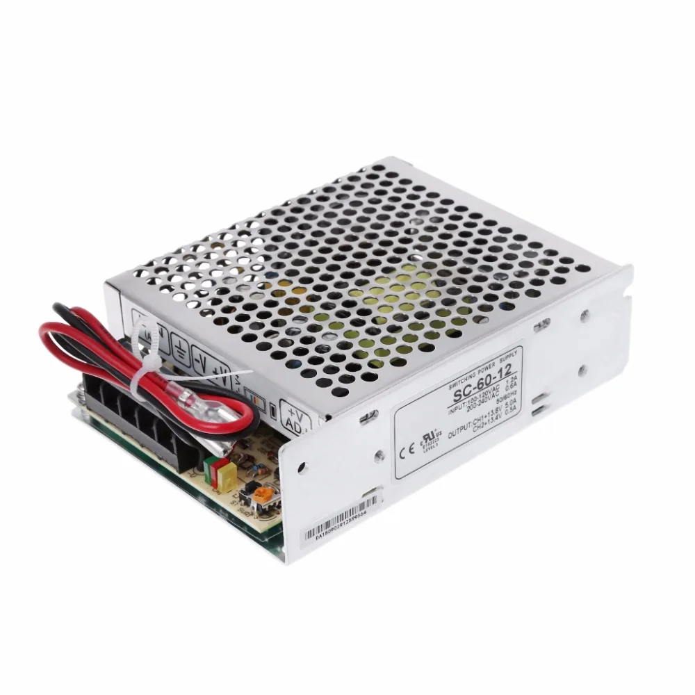 SC 60W 12V5A переключение Питание с UPS монитор AC Батарея Зарядное