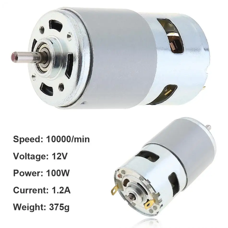 795 DC12V высокоскоростной двигатель 10000 об/мин двойной шариковый подшипник с