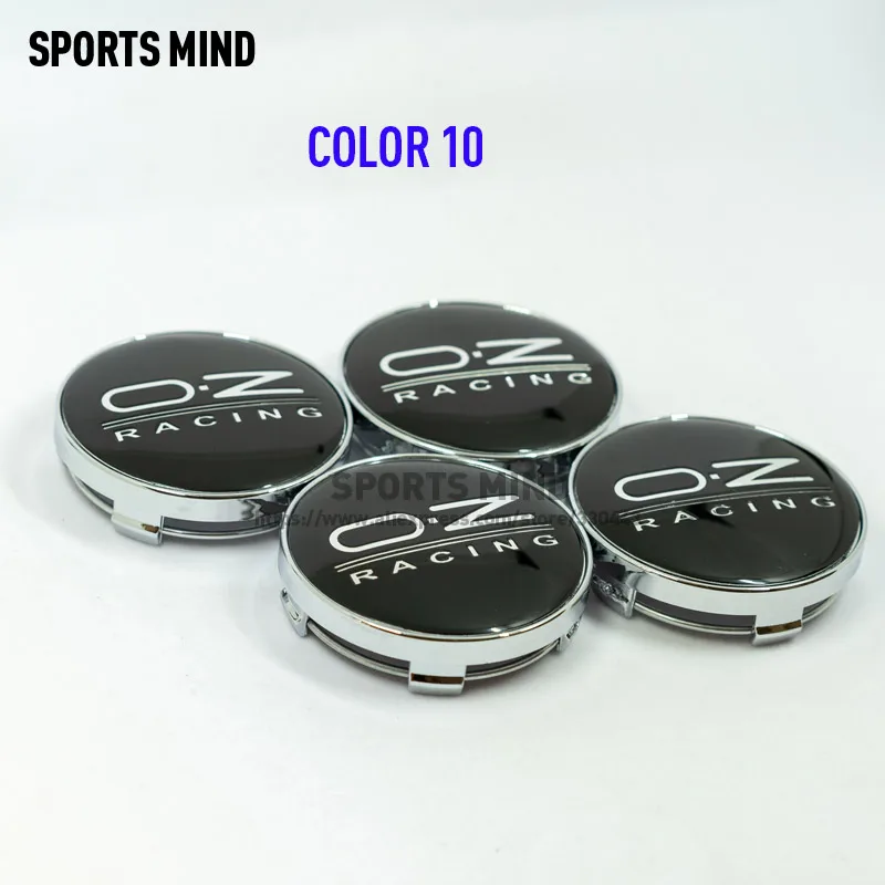COLOR 10 4 шт./лот 14 видов цветов 60 мм OZ Racing Центральная втулка колеса автомобиля Кепки, футболка с принтом "автомобиль" эмблема значок Логотип центра колеса Кепки Этикетка автомобилей Средства для укладки волос - Цвет: COLOR 10