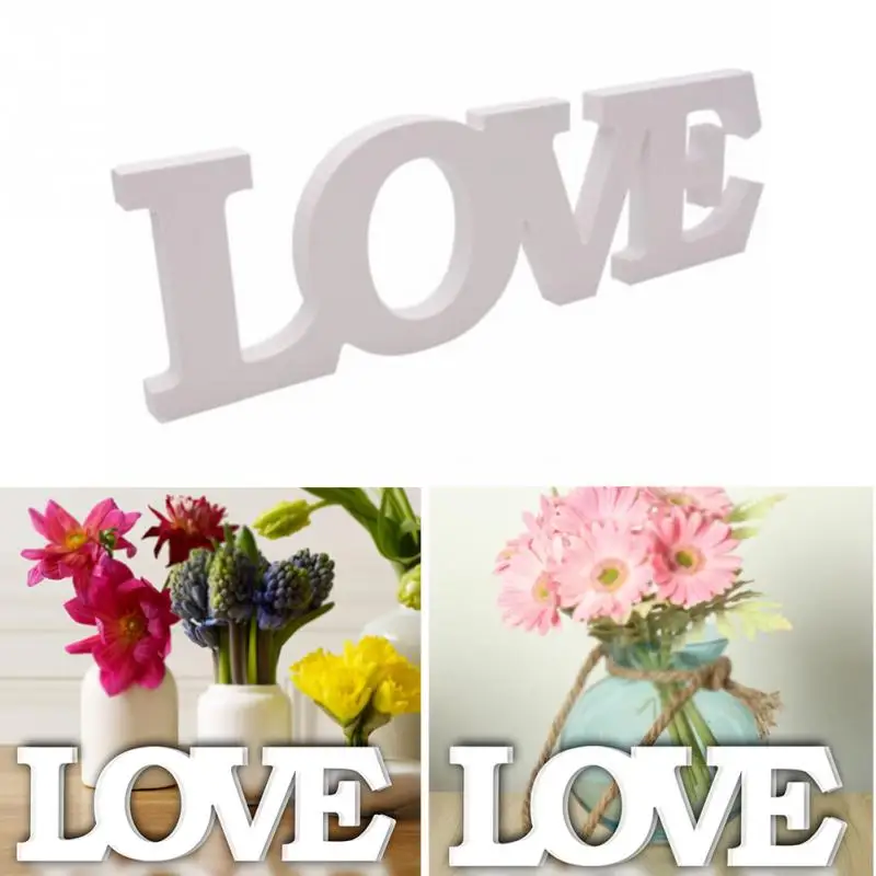 Деревянные Буквы Знак любовь деревянная отдельно стоящая доска украшения