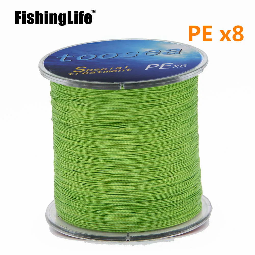 Рыболовная леска FishingLife 8 нитей 300 м сверхпрочная многонитевая пэ плетеная 20 анг.