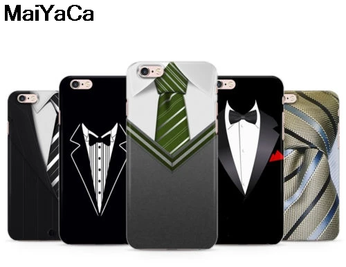 MaiYaCa Костюм Джентльмена галстук-бабочка Мужская футболка подарок для iPhone 6S XR XS MAX