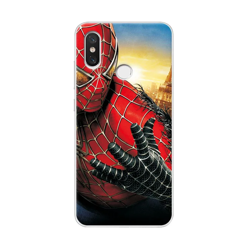 Очаровательный чехол для телефона Marvel Hero Captain America Xiaomi Redmi Note 5 Pro Железный человек