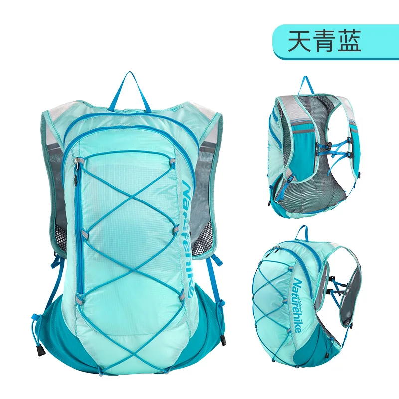 Naturehike открытый 20L водонепроницаемый гидратационный рюкзак Сверхлегкий спортивный пакет Softback сумки для пешего туризма бега велоспорта альпинизма - Цвет: Синий цвет