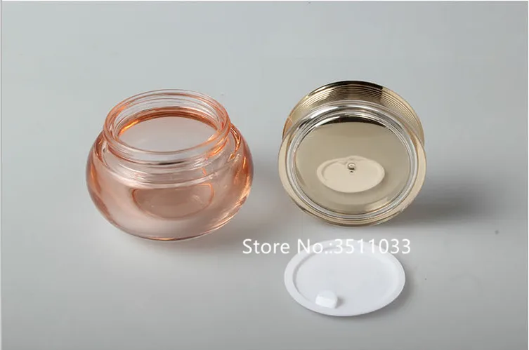 10 шт элегантный стеклянный розовый косметический контейнер банка крем бутылка 50