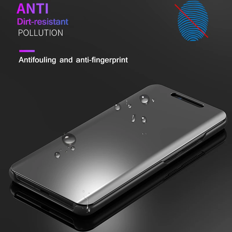 Новый NeLuxury Clear View зеркальный Чехол С Откидывающейся Крышкой для samsung Galaxy A50 A40 A30 A20