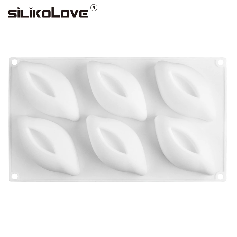 SILIKOLOVE новая форма для торта 3D 6 цветов пенталы силиконовые формы для украшения торта DIY для выпечки муссов десерт Жаростойкие формы для духовки инструменты