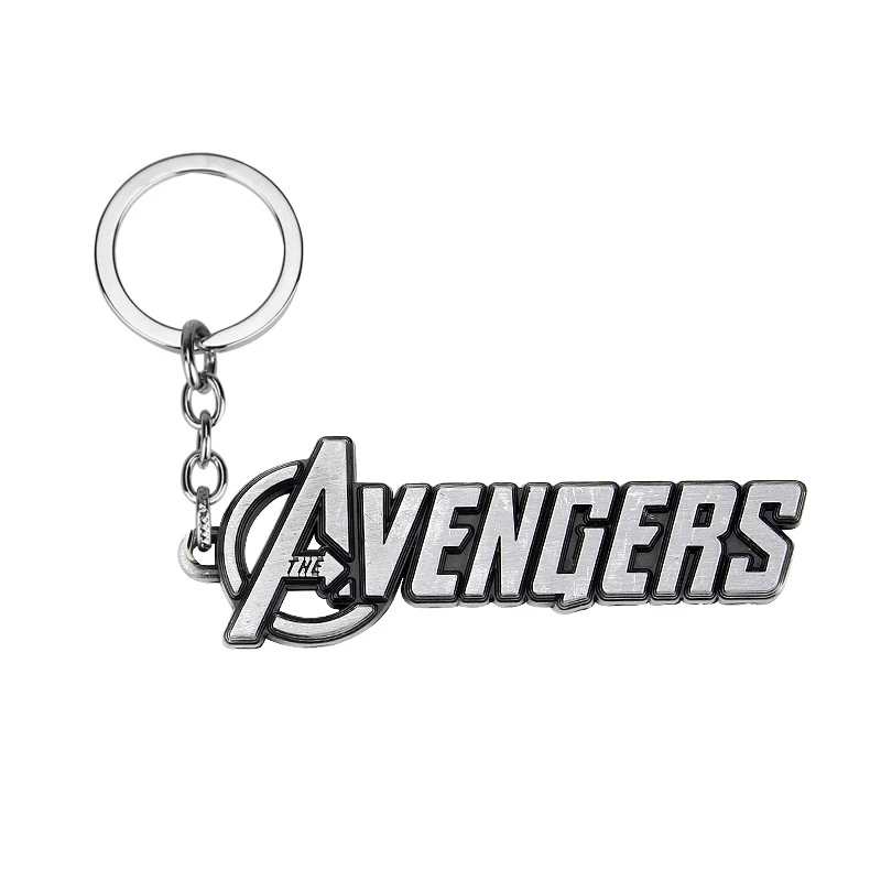 Marvel Movie The Avengers Letters Logo автомобильный брелок из сплава лучший друг подарок на