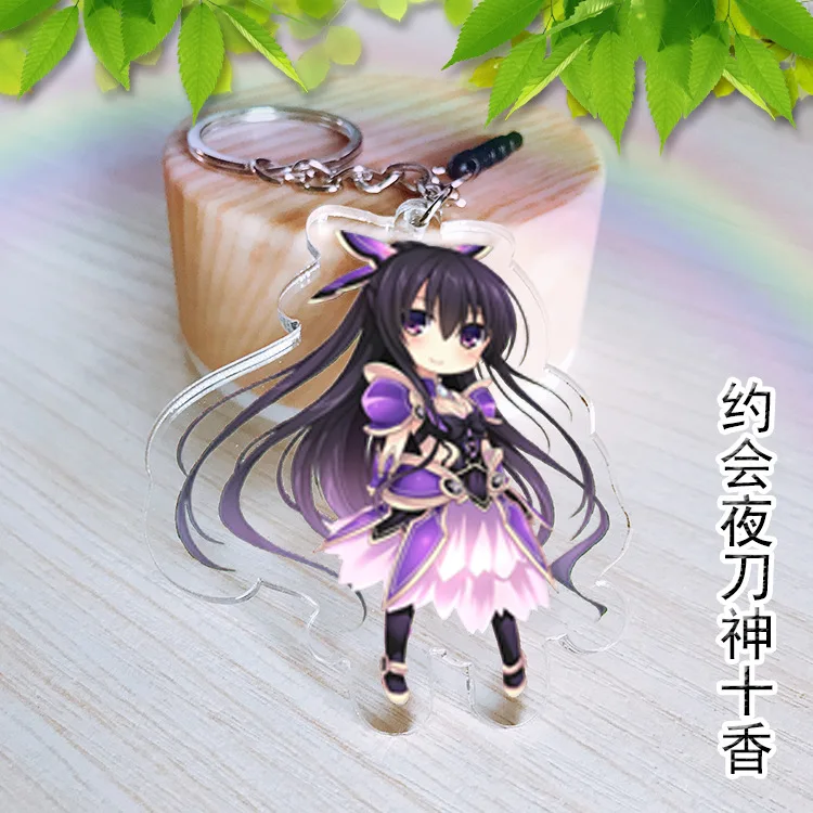 COSANER Date A Live модные аниме акриловые брелки для ключей искусственный брелок