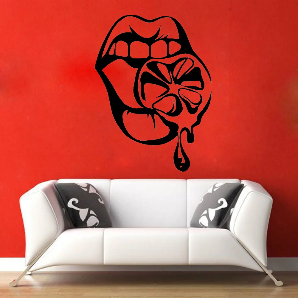 Наклейки для губ украшения комнаты художественные наклейки на стену домашний
