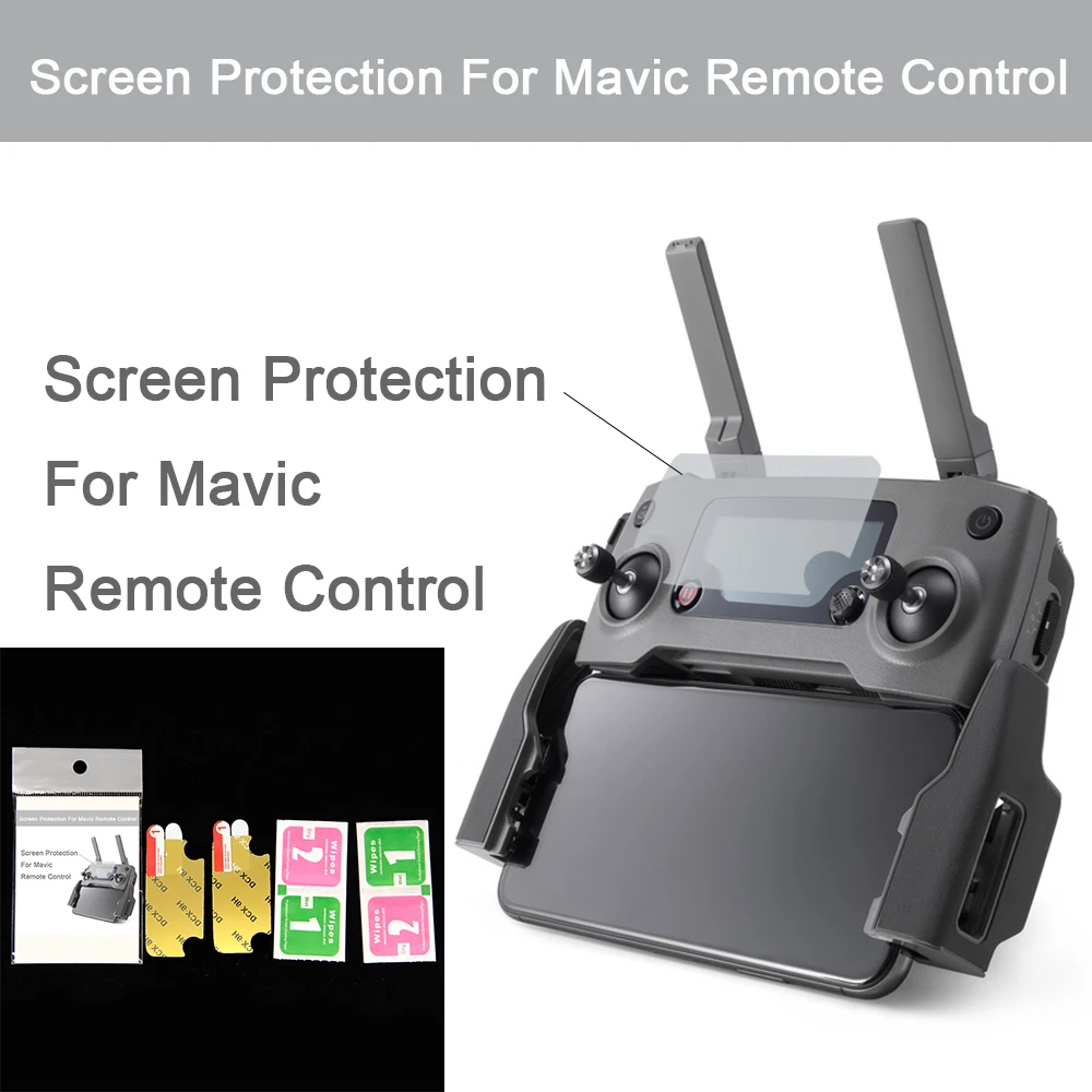 2 шт. Защитная пленка для DJI Mavic2 Pro/Mavic Пульт дистанционного управления|Наборы