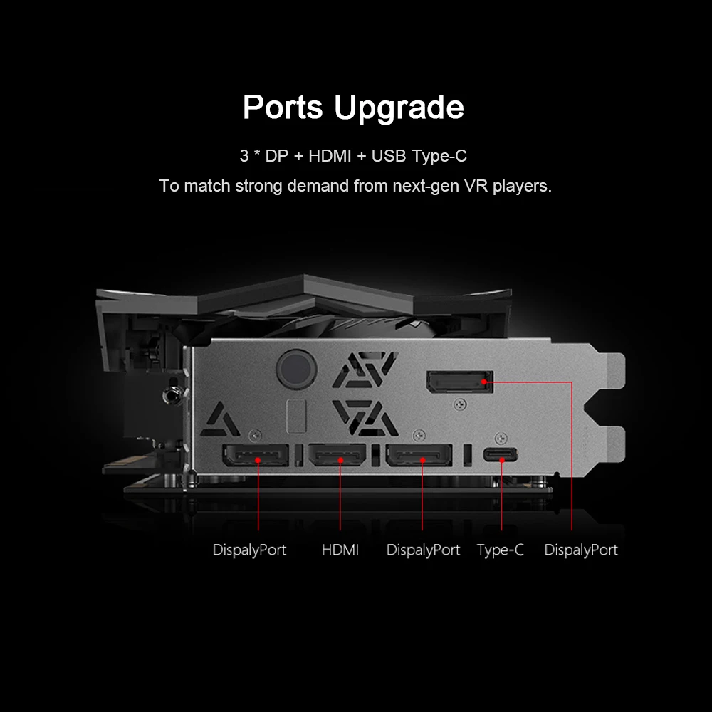 Красочная видеокарта GeForce RTX 2080Ti Vulcan X OC GPU GDDR6 11G 1770Mhz 2080 Ti графическая карта Nvidia карта TU102 HDMI USB порт